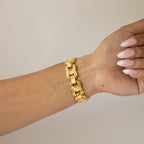 Vintage Mario Valentino Swiss Link Gold Watch