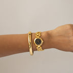 Vintage Mario Valentino Swiss Link Gold Watch