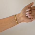 Vintage Katharine Hamnett Rectangular Gold Watch