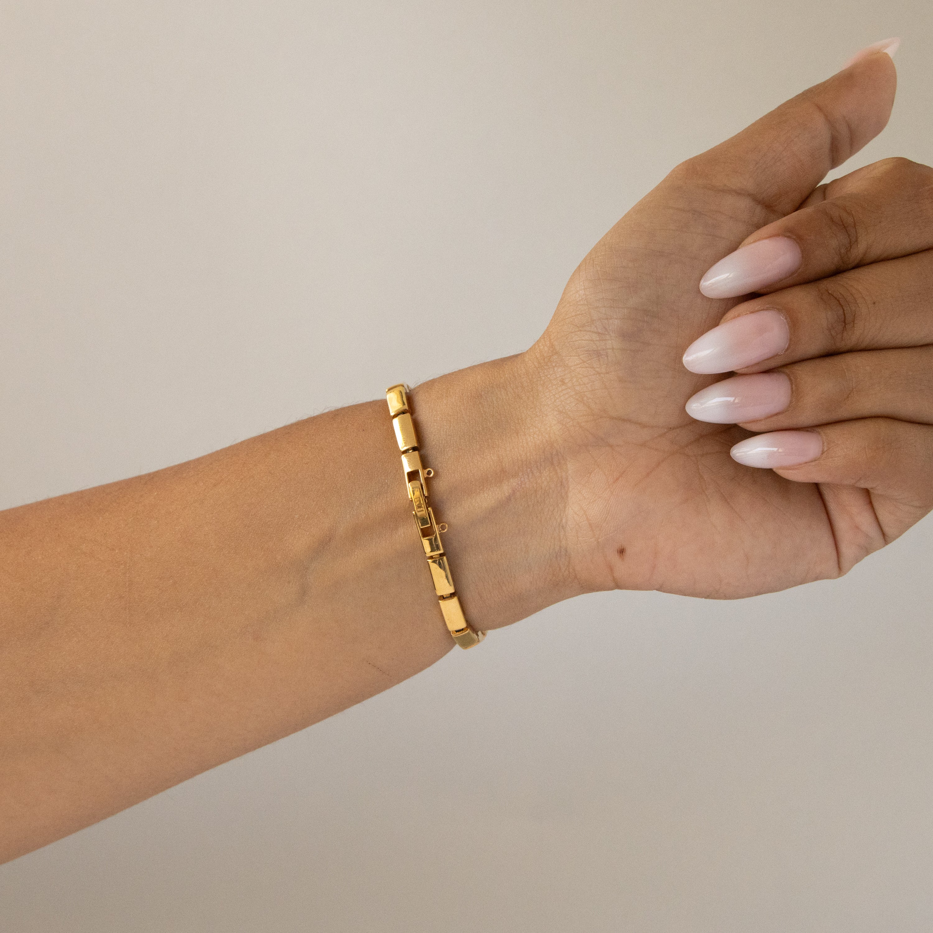 Vintage Katharine Hamnett Rectangular Gold Watch