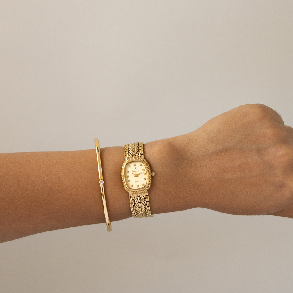 Vintage Jacques Lendl Mesh Gold Watch