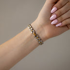 Vintage Marie Claire Pearl Two Tone Watch