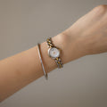 Vintage Marie Claire Pearl Two Tone Watch