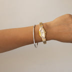 Vintage Valentino Moradei Swiss Ribbon Two Tone Watch
