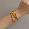 Vintage Gucci Swiss Rectangular Gold Watch