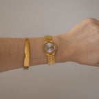 Vintage Nivada Sleek Dial Two Tone Watch