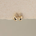 Duo Pave Teardrop Studs