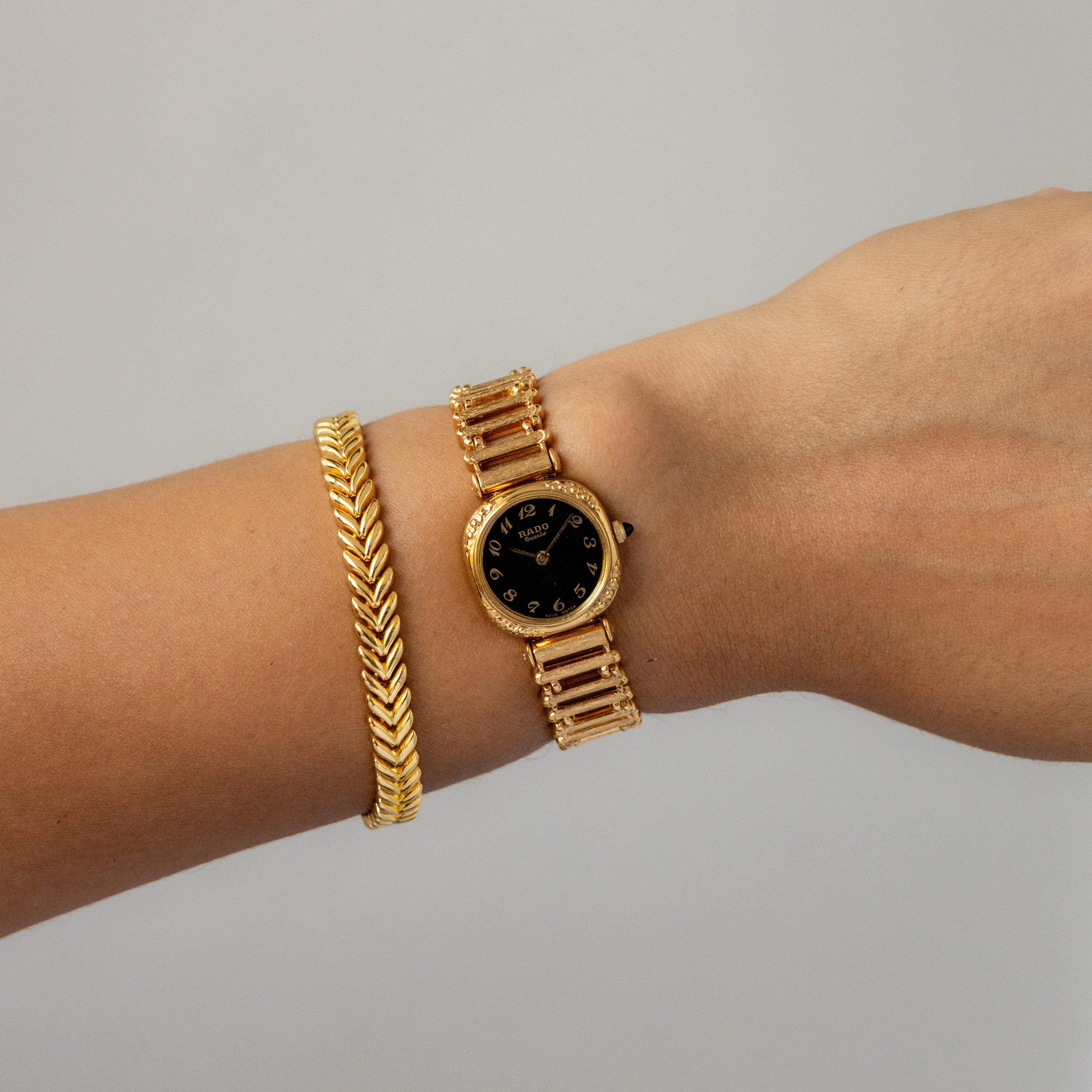 Vintage Rado Firenze Ladder Gold Watch