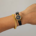 Vintage Gucci Swiss Midnight Dial Gold Watch