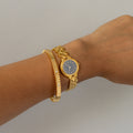 Vintage Delma Swiss Midnight Gold Watch