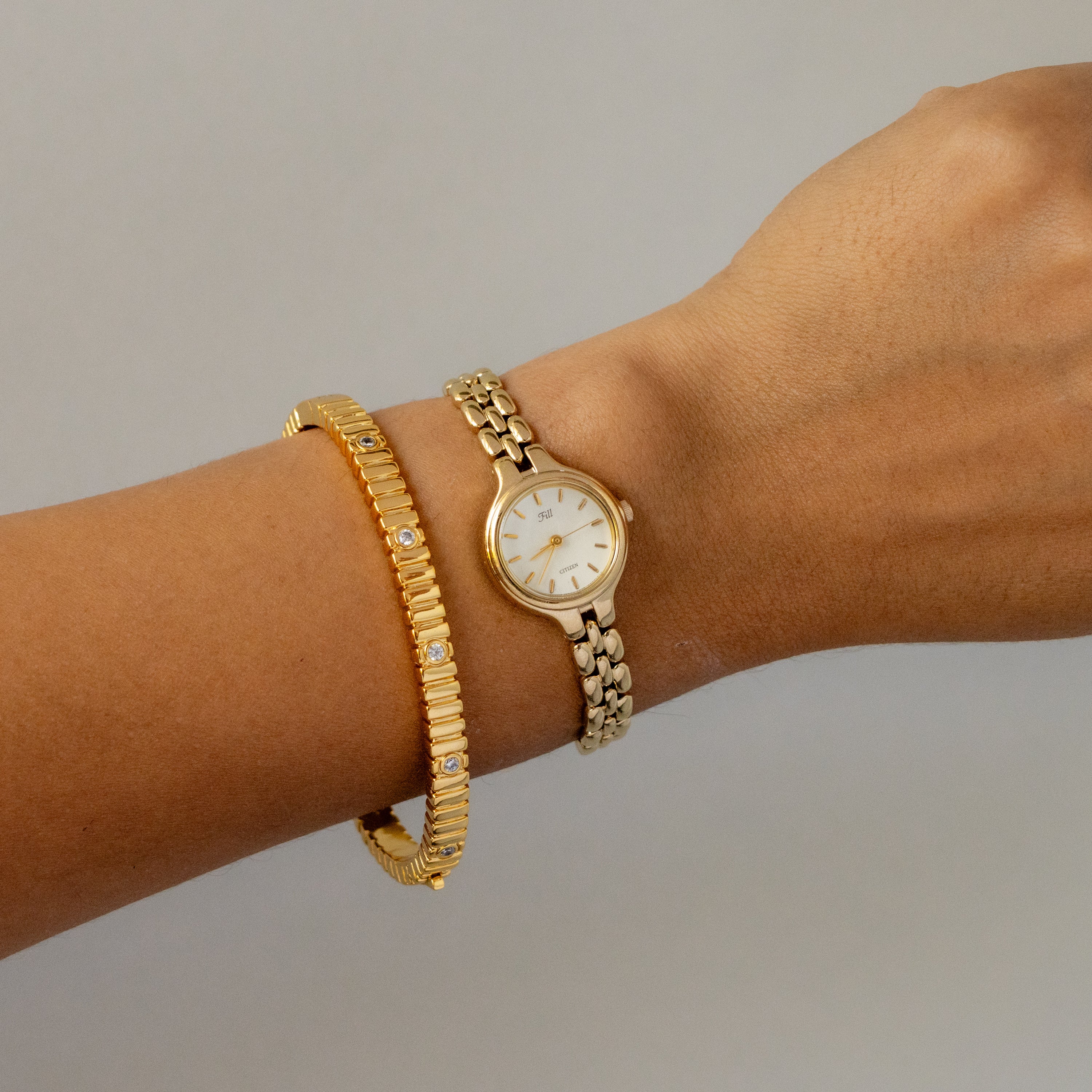 Vintage Citizen Fill Round Gold Watch