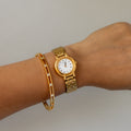 Vintage Seiko Round Roman Gold Watch