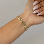 Vintage Lancel Round Paris Gold Watch