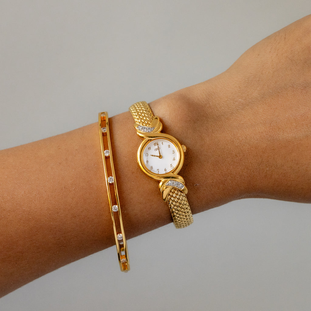 Vintage CYHD Serpent Strap Gold Watch