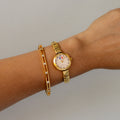 Vintage Shalone De Paris Round Gold Watch