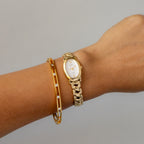 Vintage Seiko Lucent Oval Gold Watch