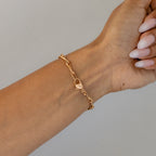 Vintage 4C Pave Pearl Rose Gold Watch