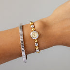 Vintage Seiko Beaded Two Tone Watch