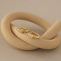 Diamond Trio U-Link Earrings