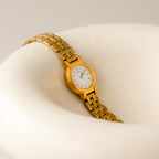 Vintage Seiko Round Roman Gold Watch