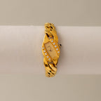 Vintage Rado Diastar Pave Gold Watch