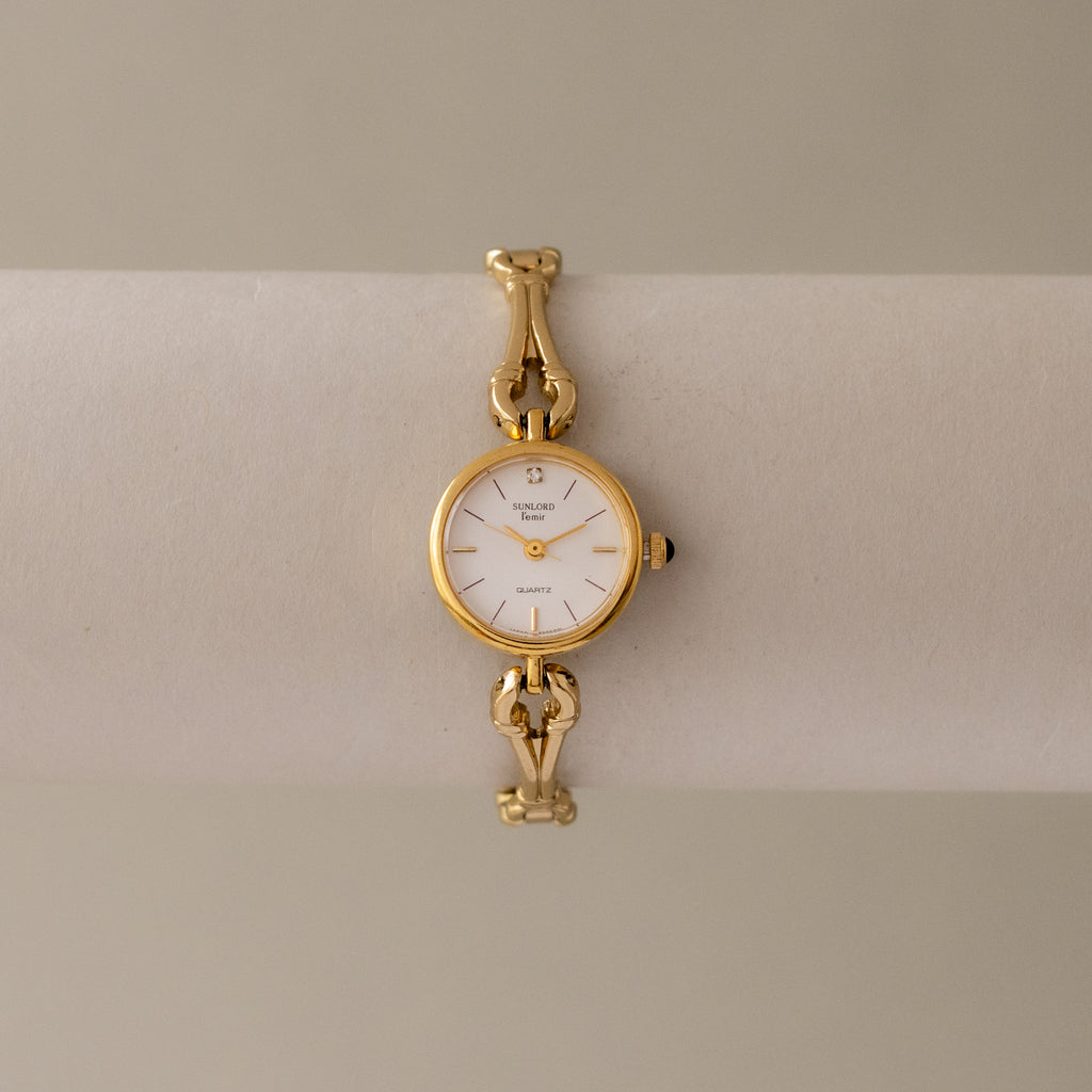 Vintage Sunlord Art Deco Gold Watch