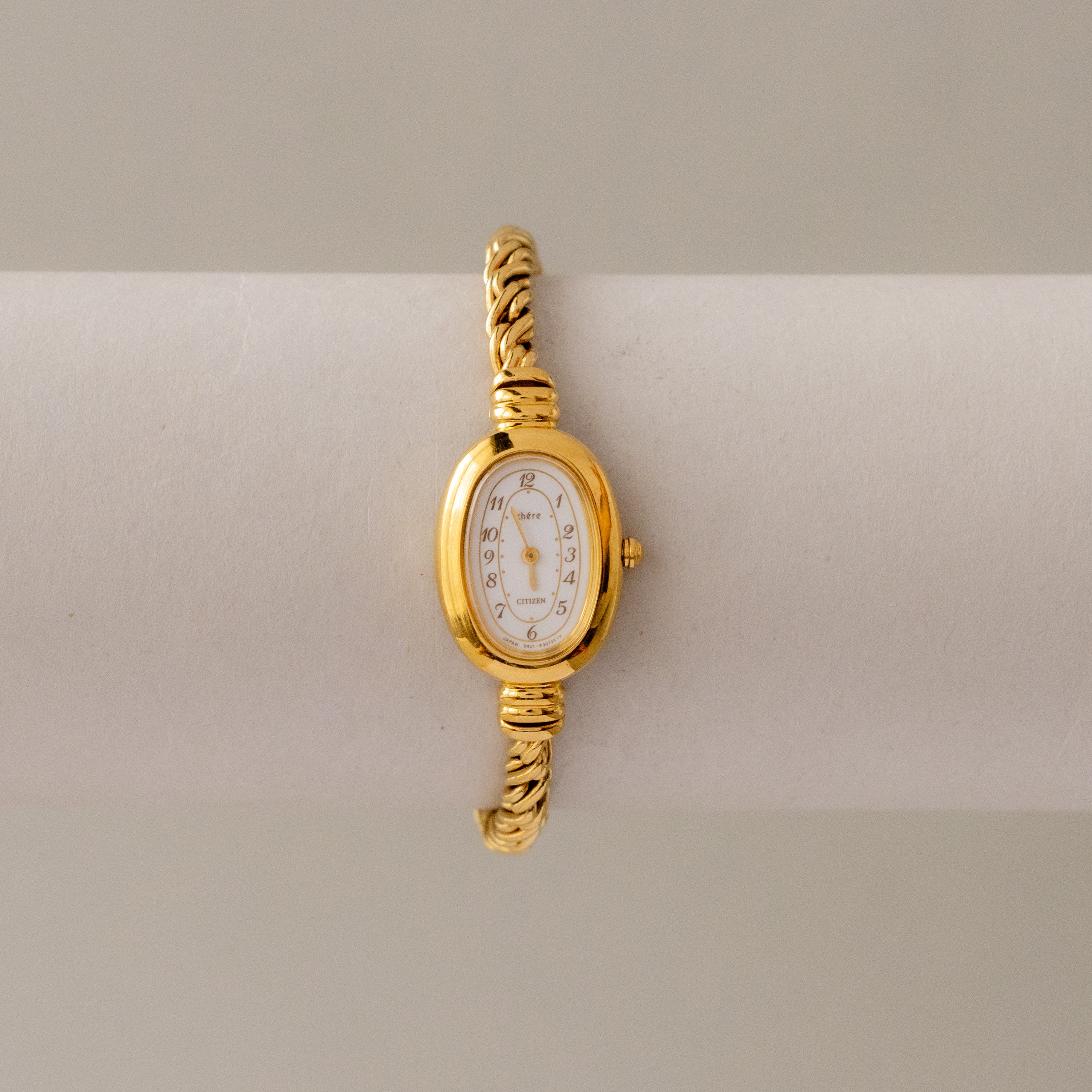 Vintage Citizen Chére Oval Gold Watch