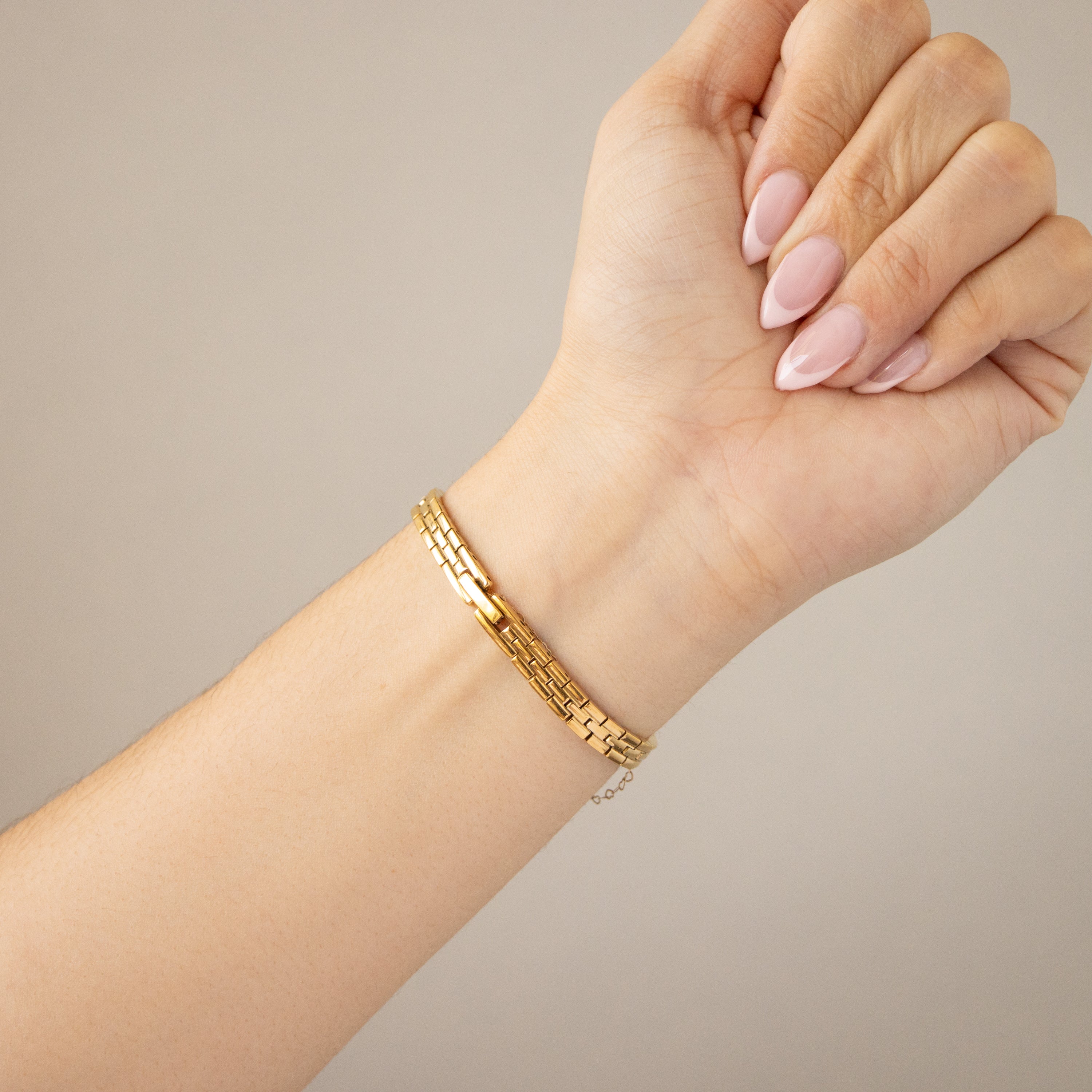 Vintage Hanae Mori Rectangular Butterfly Gold Watch