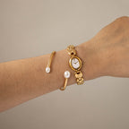 Rare Vintage Seiko Oval Twisted Gold Watch