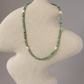 Jade, Pearl & Gold Beaded Necklace