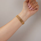 Vintage Raymond Weil Pave Midnight Gold Watch