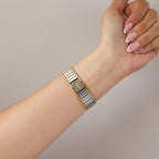 Vintage YSL Swiss Bold Roman Two Tone Watch