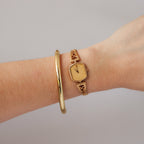 Vintage Seiko Filigree Strap Gold Watch