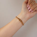 Vintage Seiko Ruby Rope Link Gold Watch