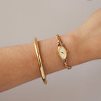 Vintage Seiko Oval Gemstones Gold Watch