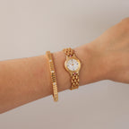 Vintage Seiko Belfina Ruby Gold Watch