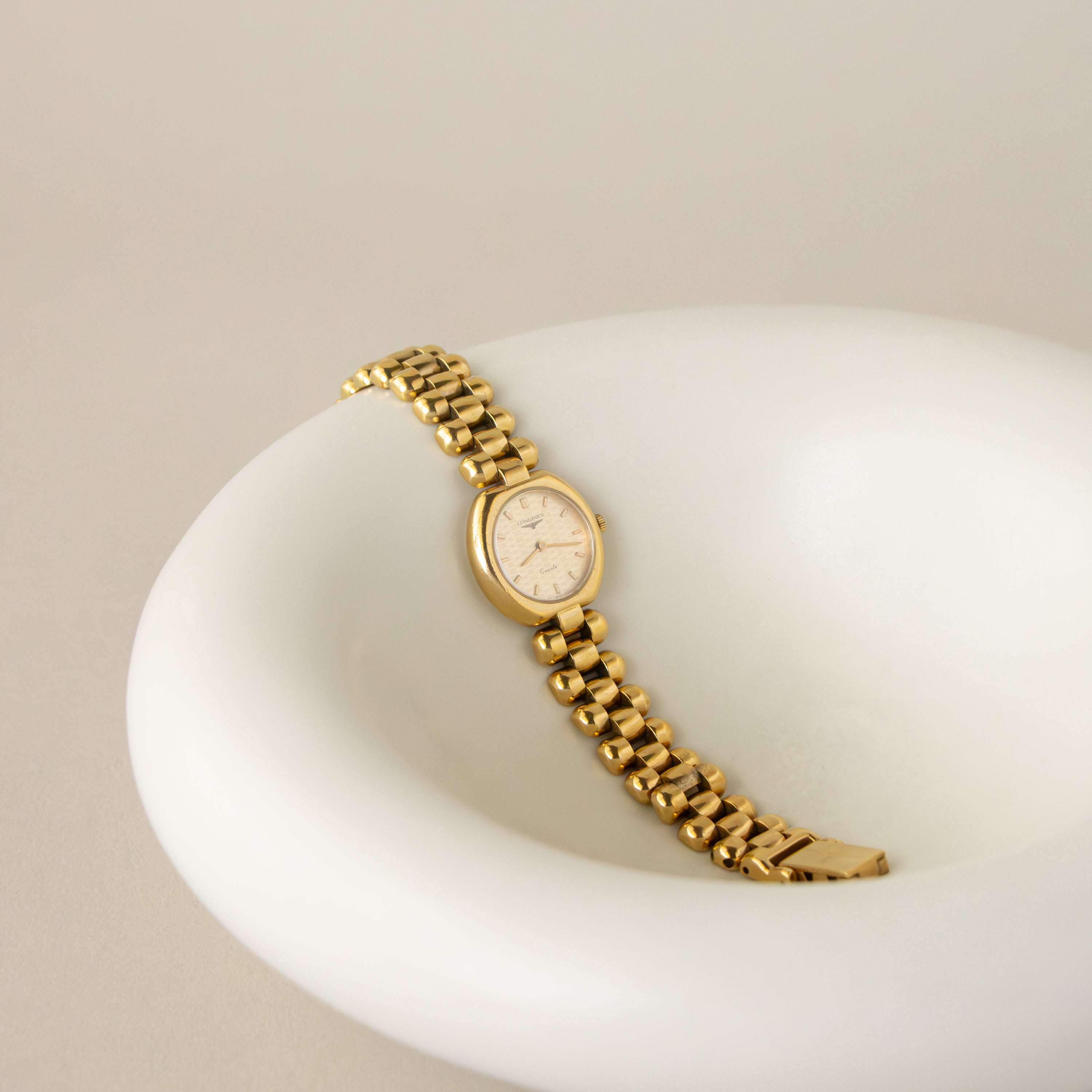 Vintage Longines Swiss Round Gold Watch