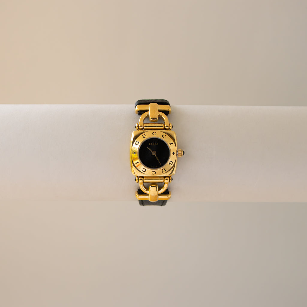 Vintage Gucci Swiss Equestrian Leather Watch