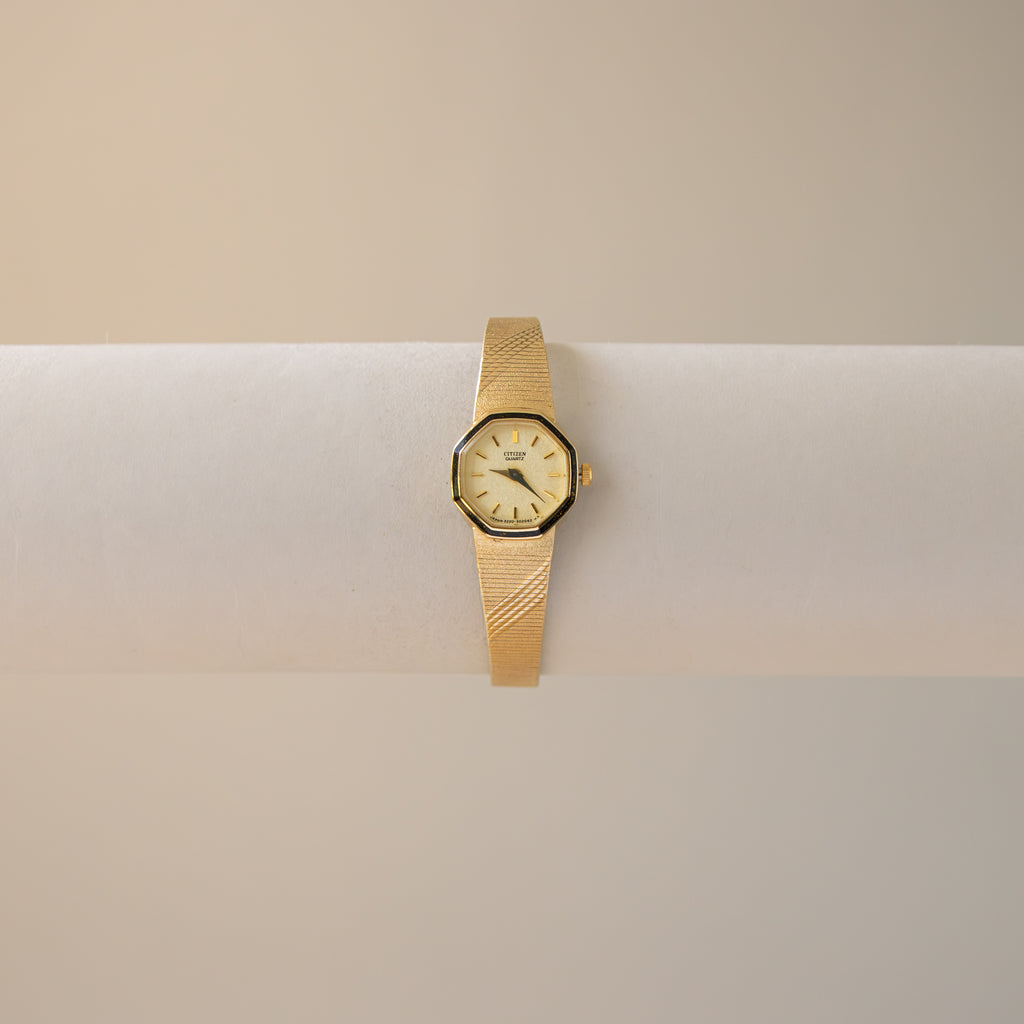 Vintage Citizen Octagon Gold Watch