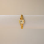 Vintage Agete Square Dotted Gold Watch