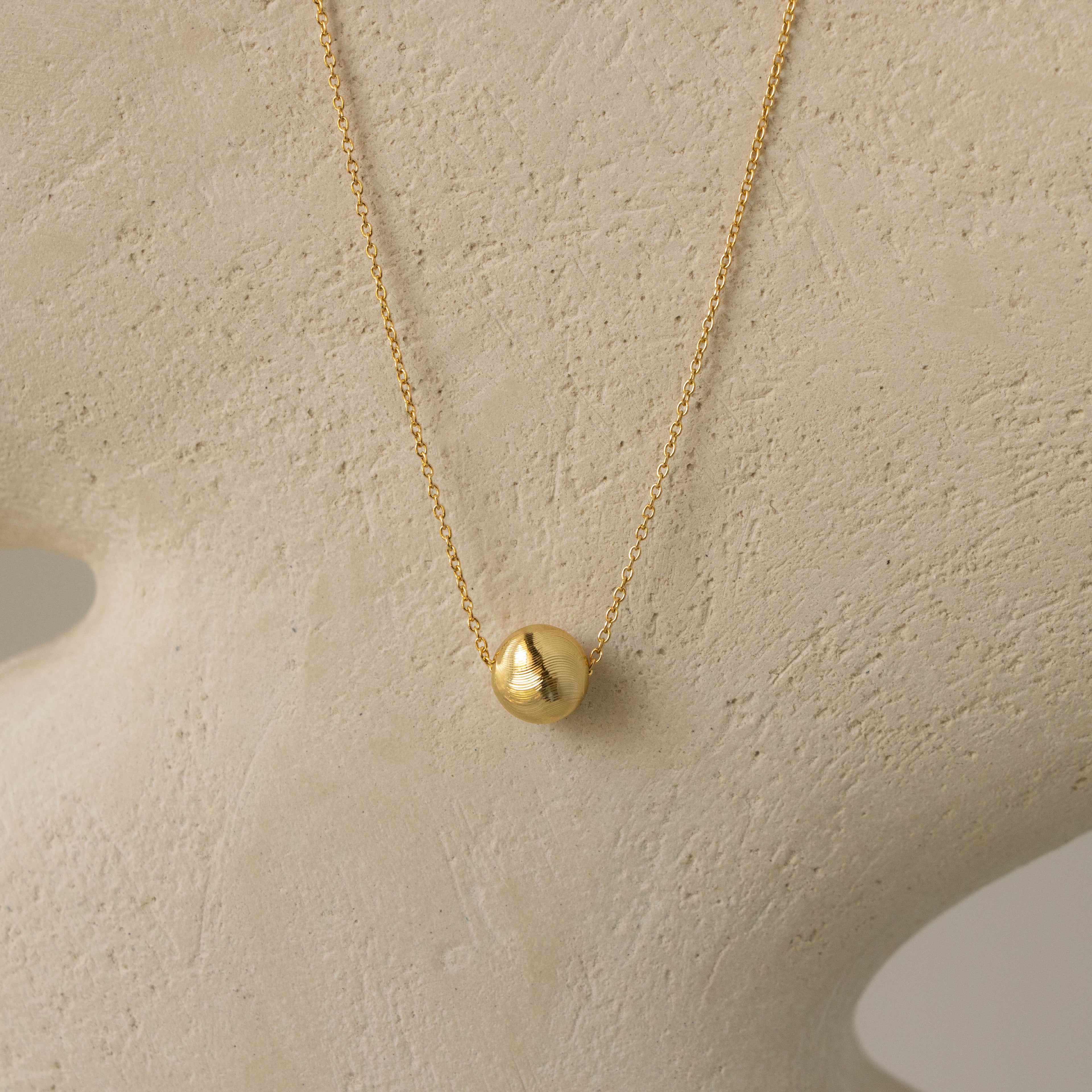 Golden Sphere Necklace
