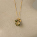 Sunkissed Lime Charm Necklace