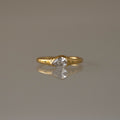 Modern Diamond Teardrop Signet Ring