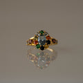 Mixed Autumn Gemstone Signet Ring