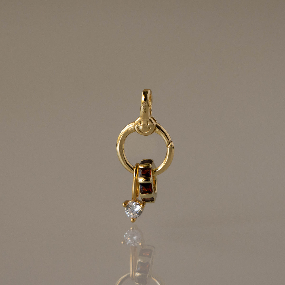 Smiley Face Clasp Charm