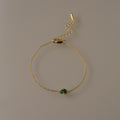 Duo Emerald Teardrop Bracelet