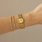 Vintage Givenchy Geometric Link Gold Watch