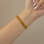 Vintage Gucci Swiss Interchangeable Bezel Gold Watch