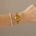 Vintage Fine Gold Bold Link Gold Watch