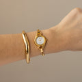 Vintage Citizen Skinny Chainlink Gold Watch